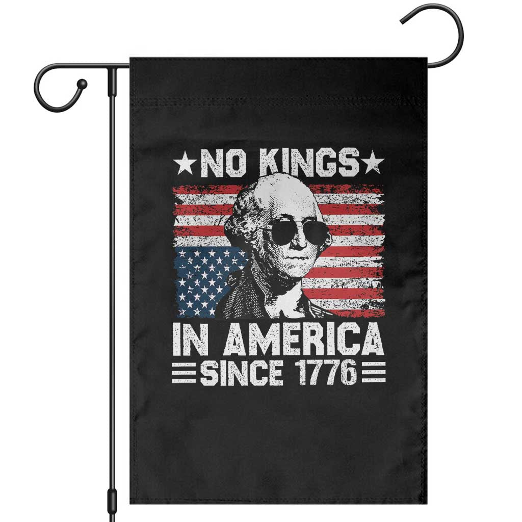 No Kings In America Since 1776 Garden Flag George Washington US Flag Upside Down TS10 Black Print Your Wear