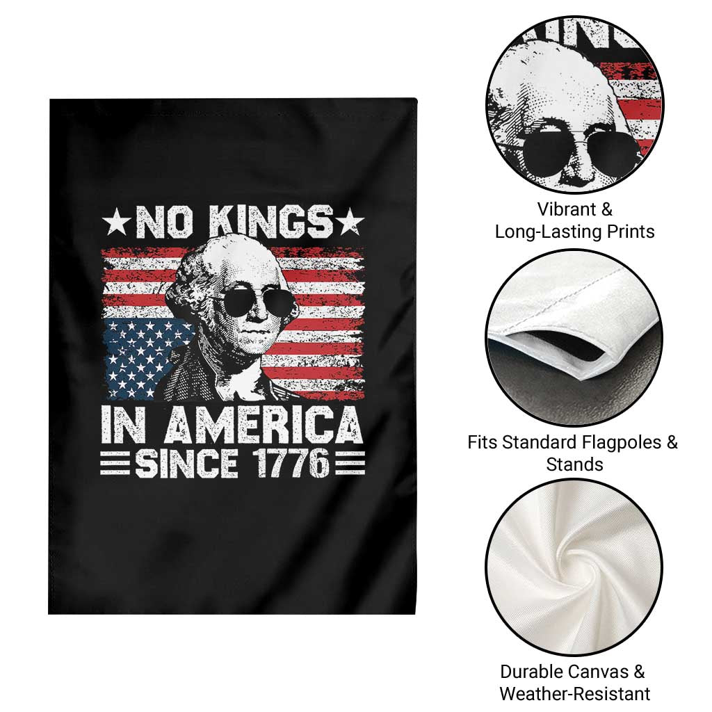 No Kings In America Since 1776 Garden Flag George Washington US Flag Upside Down TS10 Print Your Wear