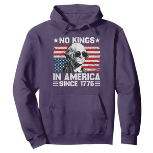No Kings In America Since 1776 Hoodie George Washington US Flag Upside Down TS10 Purple Print Your Wear