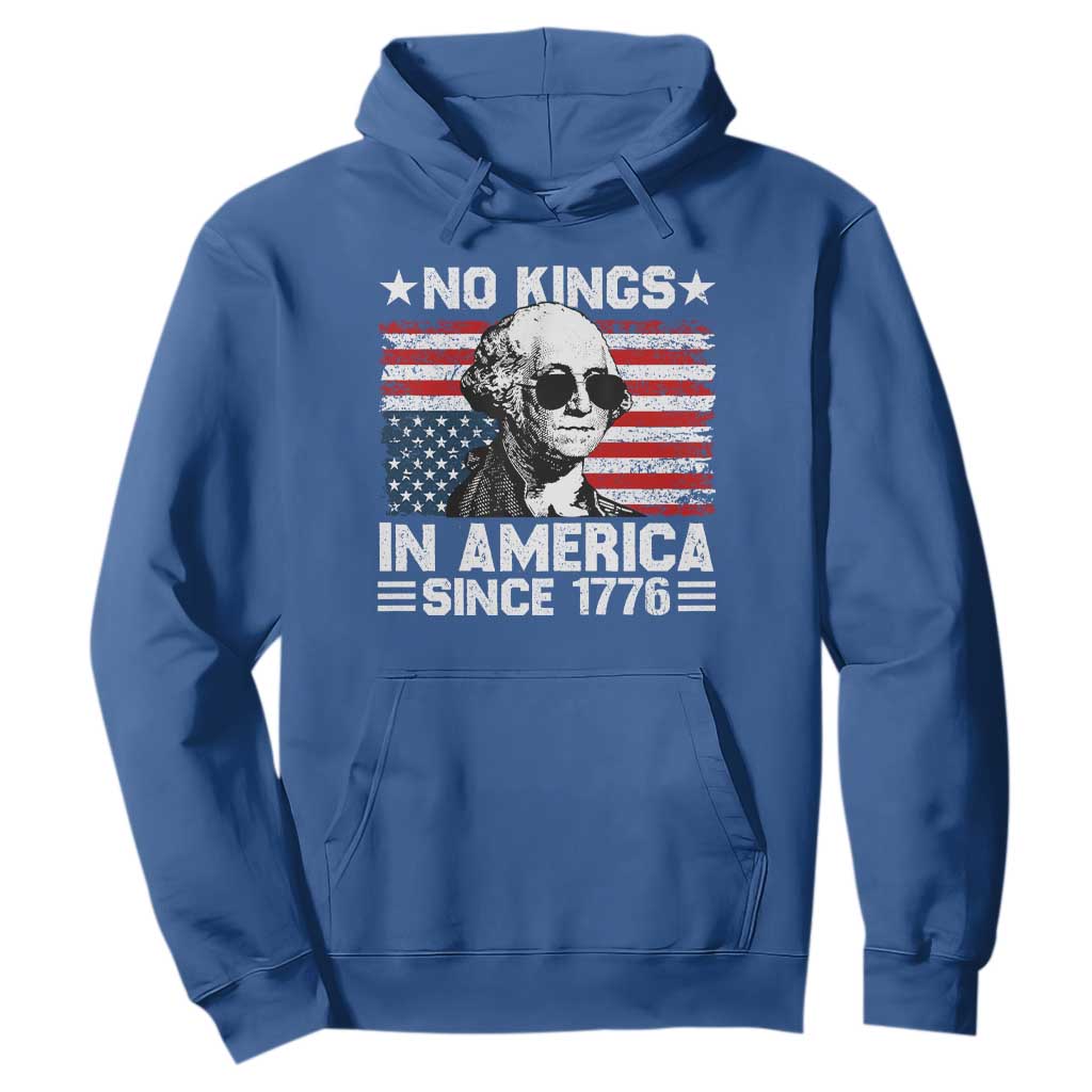 No Kings In America Since 1776 Hoodie George Washington US Flag Upside Down TS10 Royal Blue Print Your Wear