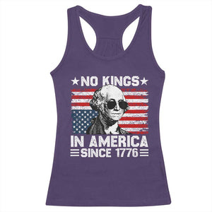 No Kings In America Since 1776 Racerback Tank Top George Washington US Flag Upside Down TS10 Purple Print Your Wear