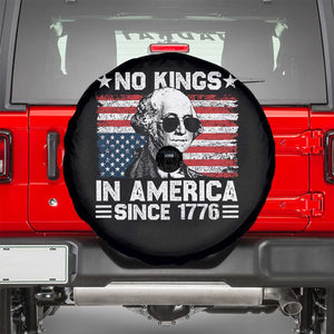 No Kings In America Since 1776 Spare Tire Cover George Washington US Flag Upside Down TS10 Black Print Your Wear
