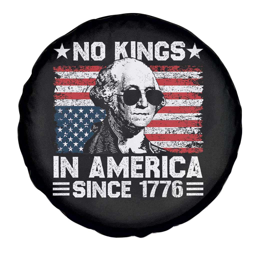 No Kings In America Since 1776 Spare Tire Cover George Washington US Flag Upside Down TS10 Print Your Wear