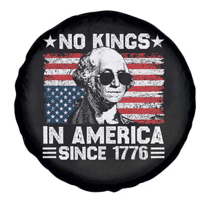 No Kings In America Since 1776 Spare Tire Cover George Washington US Flag Upside Down TS10 Print Your Wear