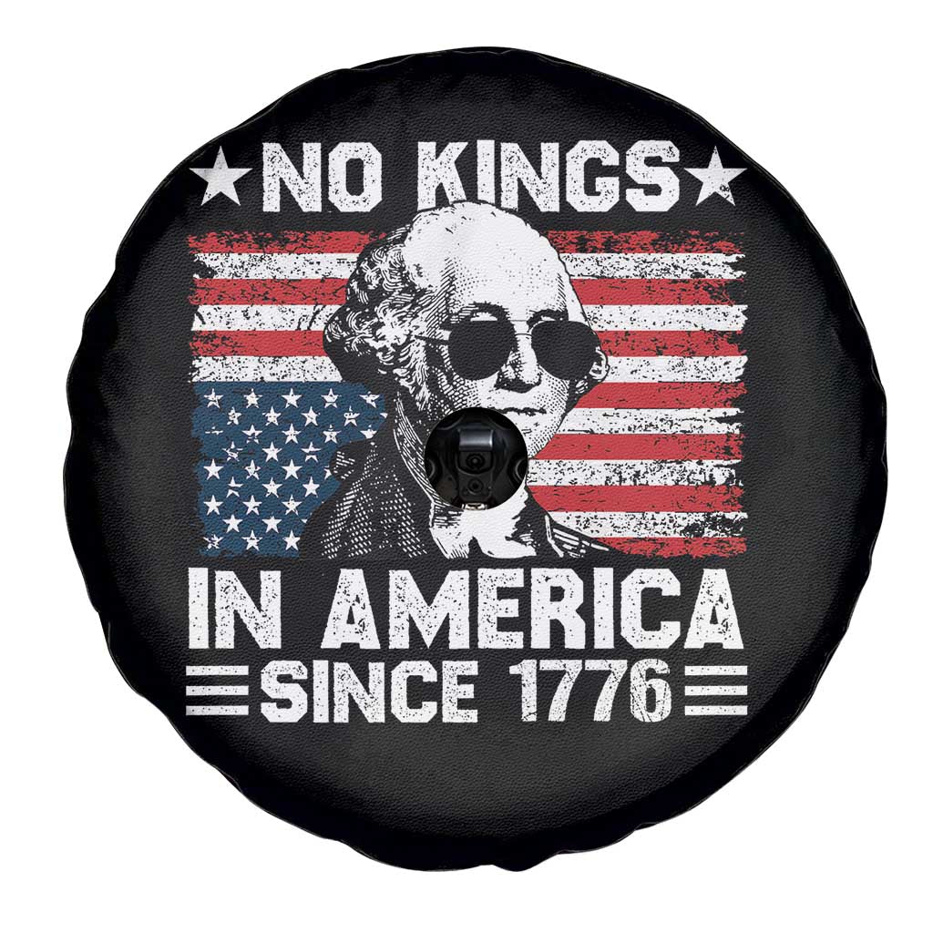 No Kings In America Since 1776 Spare Tire Cover George Washington US Flag Upside Down TS10 Print Your Wear
