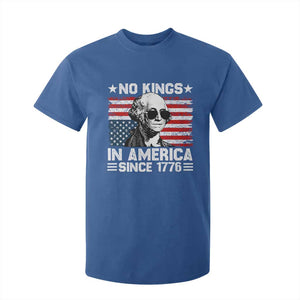 No Kings In America Since 1776 T Shirt For Kid George Washington US Flag Upside Down TS10 Royal Blue Print Your Wear
