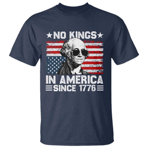 No Kings In America Since 1776 T Shirt George Washington US Flag Upside Down TS10 Navy Print Your Wear