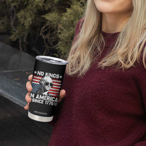 No Kings In America Since 1776 Tumbler Cup George Washington US Flag Upside Down TS10 Print Your Wear