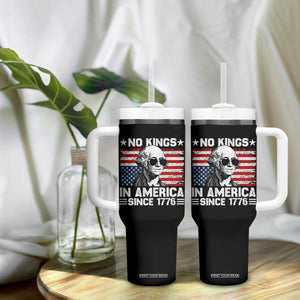 No Kings In America Since 1776 Tumbler With Handle George Washington US Flag Upside Down TS10 Print Your Wear