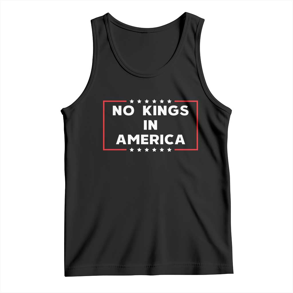 No Kings In America Tank Top Stars Stripes TS11 Black Print Your Wear