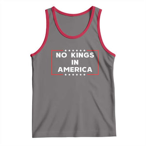 No Kings In America Tank Top Stars Stripes TS11 Deep Heather Red Print Your Wear