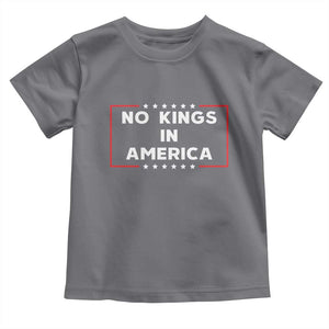 No Kings In America Toddler T Shirt Stars Stripes TS11 Charcoal Print Your Wear