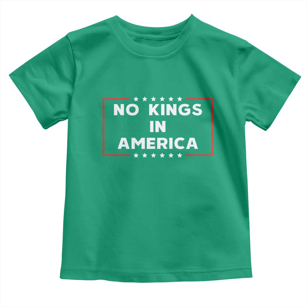 No Kings In America Toddler T Shirt Stars Stripes TS11 Irish Green Print Your Wear