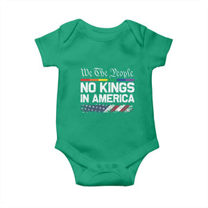 No Kings In America We The People Baby Onesie LGBTQ Pride American Flag Political TS11 Irish Green Print Your Wear