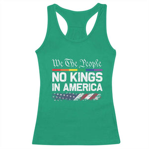 No Kings In America We The People Racerback Tank Top LGBTQ Pride American Flag Political TS11 Irish Green Print Your Wear