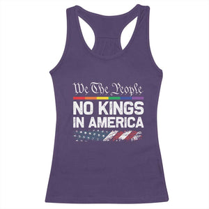 No Kings In America We The People Racerback Tank Top LGBTQ Pride American Flag Political TS11 Purple Print Your Wear