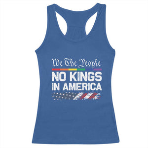 No Kings In America We The People Racerback Tank Top LGBTQ Pride American Flag Political TS11 Royal Blue Print Your Wear