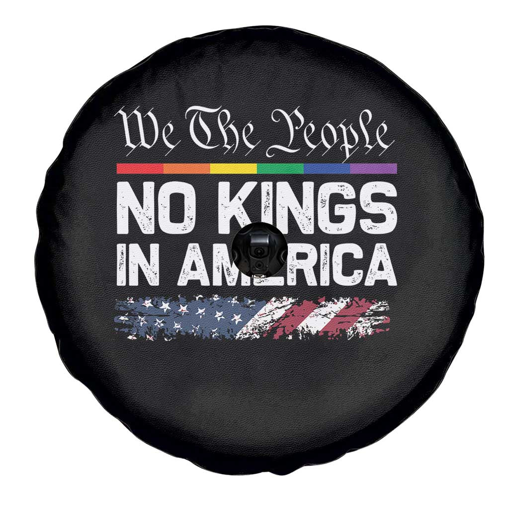 No Kings In America We The People Spare Tire Cover LGBTQ Pride American Flag Political TS11 Print Your Wear