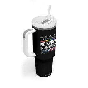 No Kings In America We The People Tumbler With Handle LGBTQ Pride American Flag Political TS11 Print Your Wear