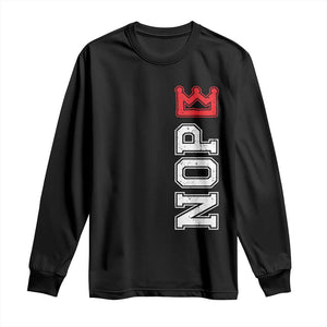 No Kings Long Sleeve Shirt In America Protest TS10 Black Print Your Wear