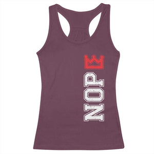 No Kings Racerback Tank Top In America Protest TS10 Maroon Print Your Wear