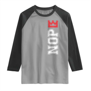 No Kings Raglan Shirt In America Protest TS10 Sport Gray Black Print Your Wear