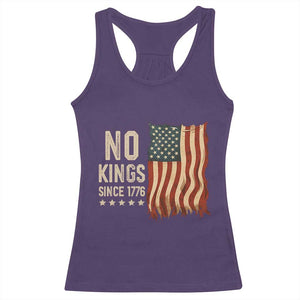 No Kings Since 1776 Racerback Tank Top Patriotic 4th Of July Distressed American Flag TS02 Purple Print Your Wear