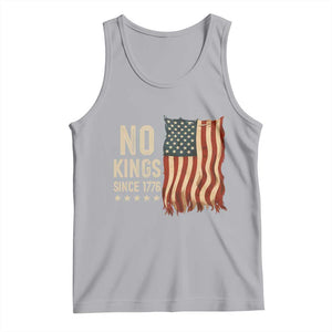 No Kings Since 1776 Tank Top Patriotic 4th Of July Distressed American Flag TS02 Athletic Heather Print Your Wear