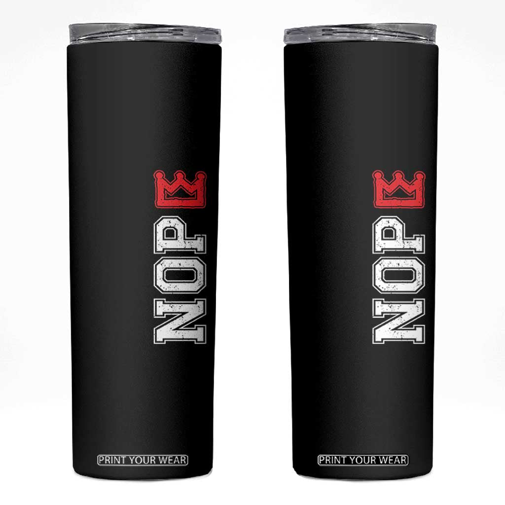No Kings Skinny Tumbler In America Protest TS10 Black Print Your Wear
