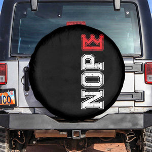 No Kings Spare Tire Cover In America Protest TS10 No hole Black Print Your Wear