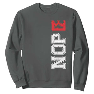 No Kings Sweatshirt In America Protest TS10 Dark Heather Print Your Wear