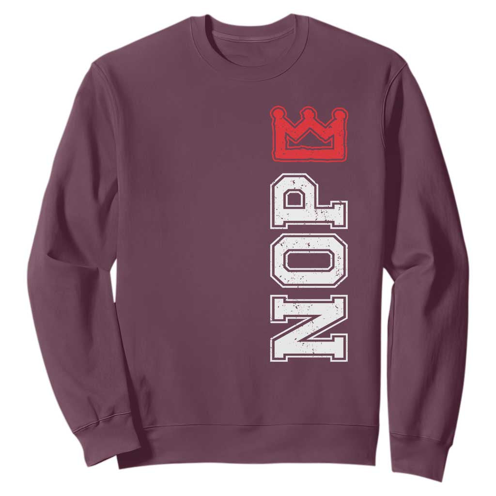 No Kings Sweatshirt In America Protest TS10 Maroon Print Your Wear