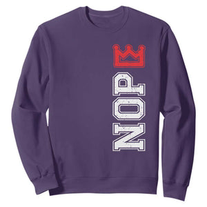 No Kings Sweatshirt In America Protest TS10 Purple Print Your Wear