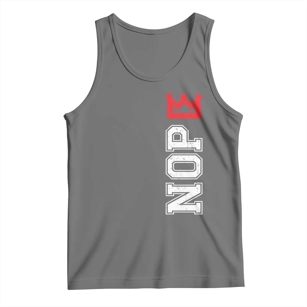 No Kings Tank Top In America Protest TS10 Black Heather Print Your Wear