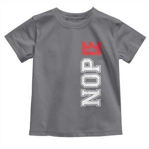 No Kings Toddler T Shirt In America Protest TS10 Charcoal Print Your Wear