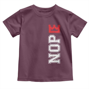 No Kings Toddler T Shirt In America Protest TS10 Maroon Print Your Wear