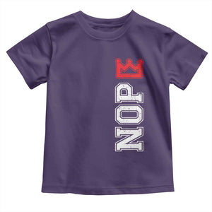 No Kings Toddler T Shirt In America Protest TS10 Purple Print Your Wear