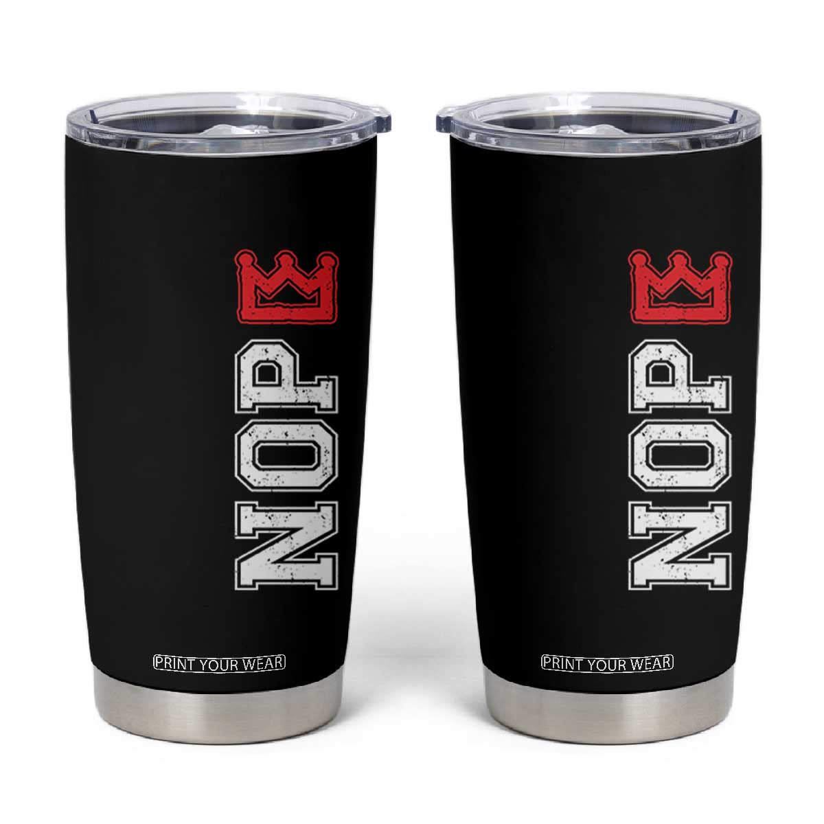 No Kings Tumbler Cup In America Protest TS10 Black Print Your Wear