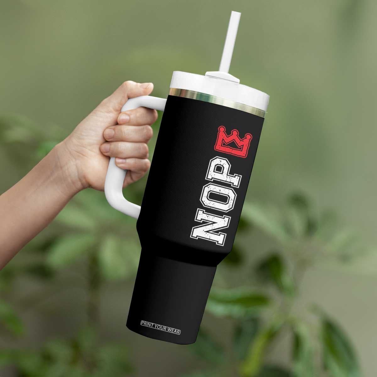 No Kings Tumbler With Handle In America Protest TS10 Print Your Wear