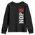 No Kings Youth Sweatshirt In America Protest TS10 Black Print Your Wear