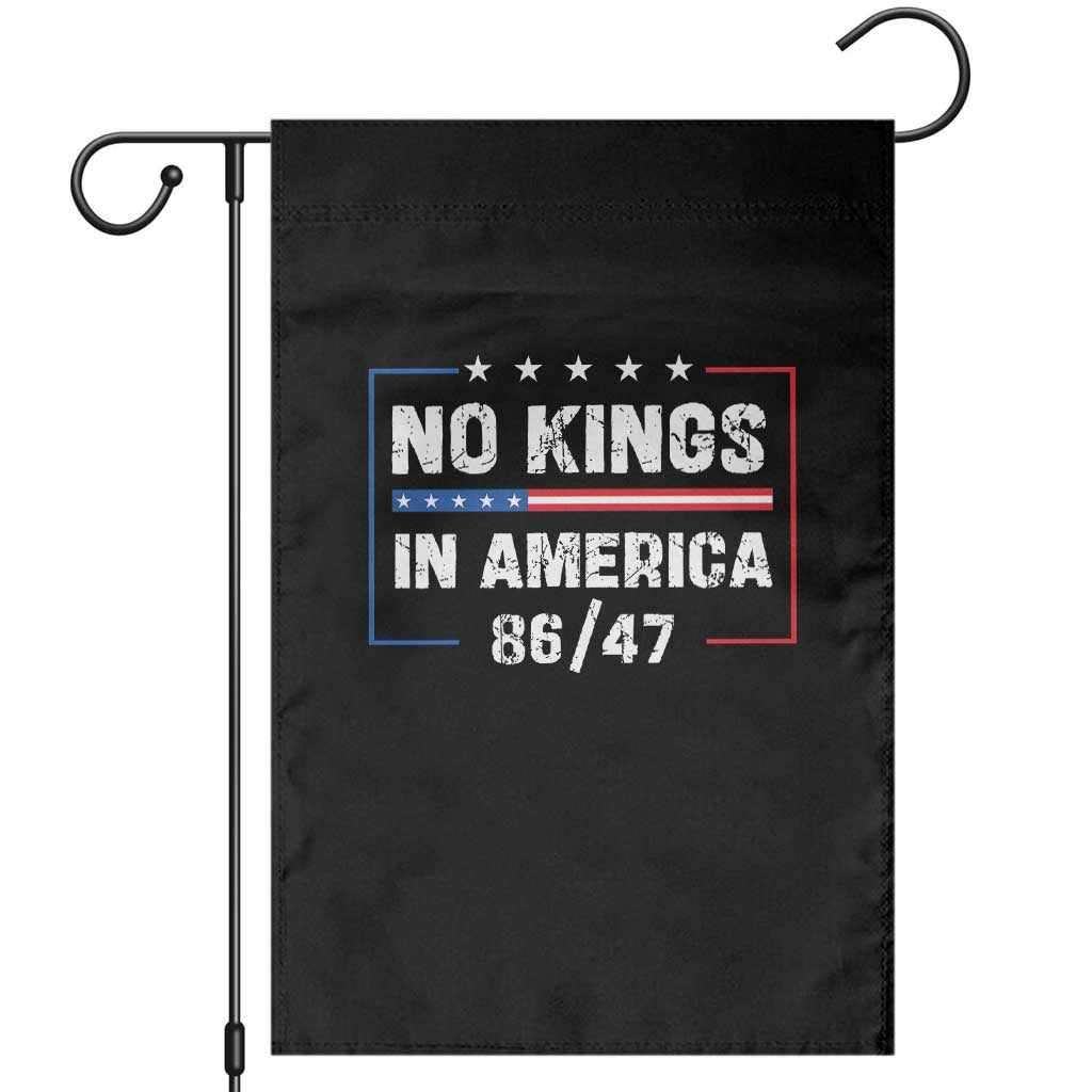 No Kings in America Garden Flag 86 47 Impeach 47 TS10 Black Print Your Wear