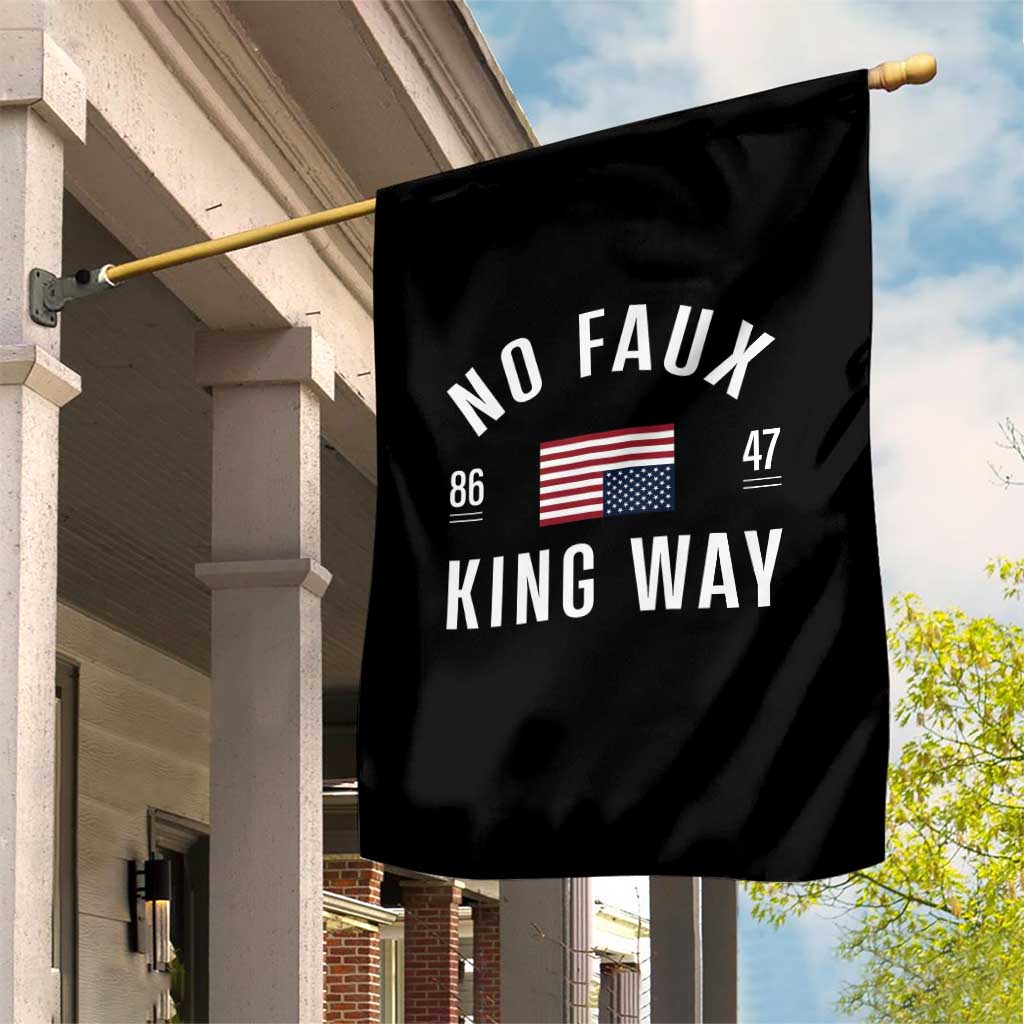 No Kings in America Garden Flag US Flag Upside Down TS10 Print Your Wear