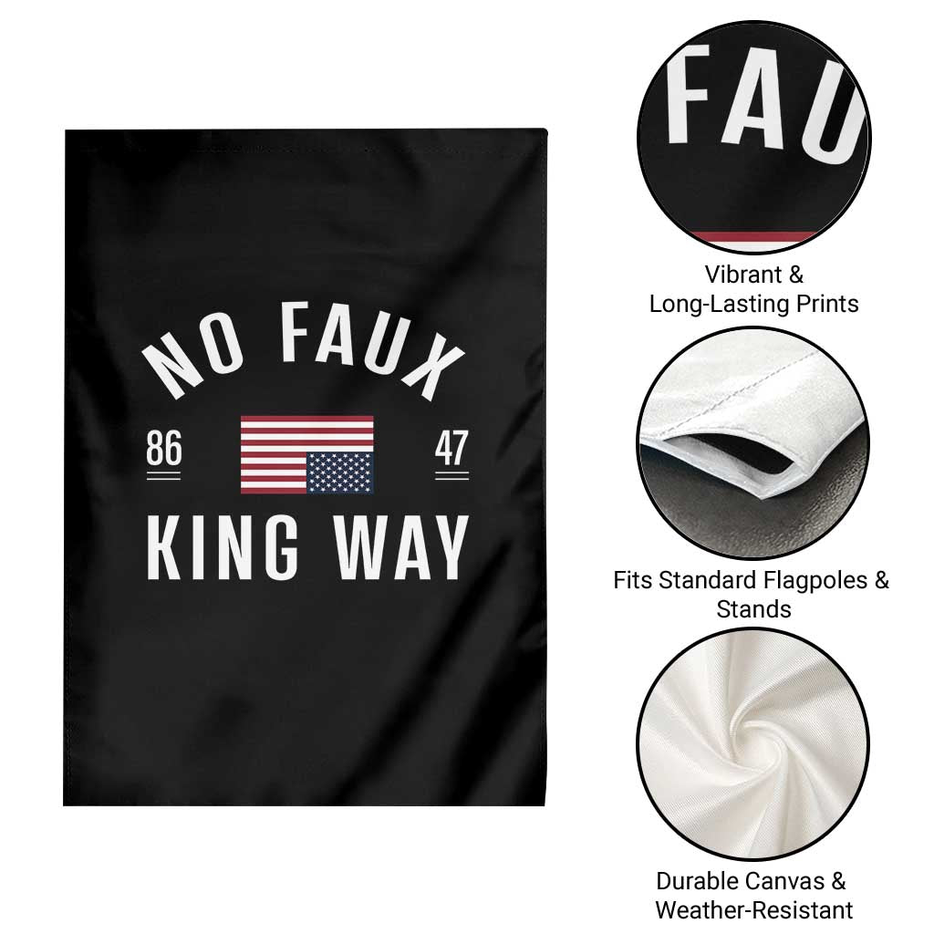 No Kings in America Garden Flag US Flag Upside Down TS10 Print Your Wear