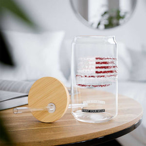 No Kings in America Glass Can 86 47 US Flag Impeach 47 TS10 Print Your Wear