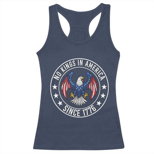 No Kings in America Patriotic Eagle Racerback Tank Top Since 1776 4th of July USA Independence Day TS02 Navy Print Your Wear