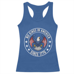 No Kings in America Patriotic Eagle Racerback Tank Top Since 1776 4th of July USA Independence Day TS02 Royal Blue Print Your Wear