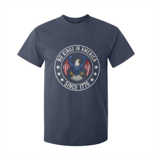 No Kings in America Patriotic Eagle T Shirt For Kid Since 1776 4th of July USA Independence Day TS02 Navy Print Your Wear