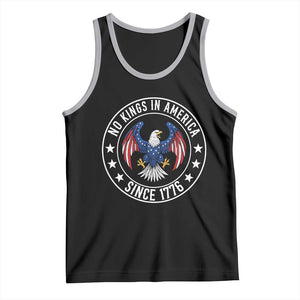 No Kings in America Patriotic Eagle Tank Top Since 1776 4th of July USA Independence Day TS02 Black Athletic Heather Print Your Wear