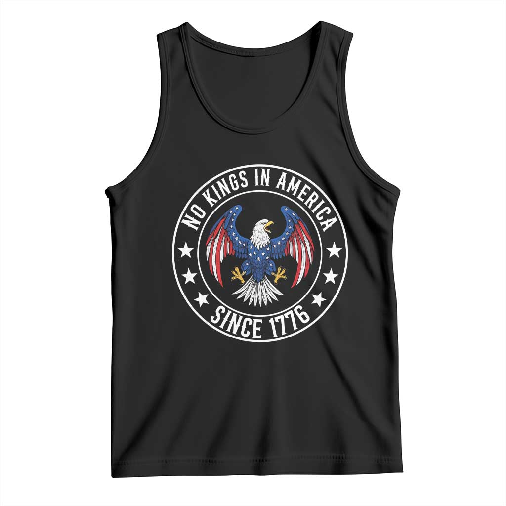 No Kings in America Patriotic Eagle Tank Top Since 1776 4th of July USA Independence Day TS02 Black Print Your Wear