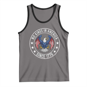 No Kings in America Patriotic Eagle Tank Top Since 1776 4th of July USA Independence Day TS02 Deep Heather Black Print Your Wear